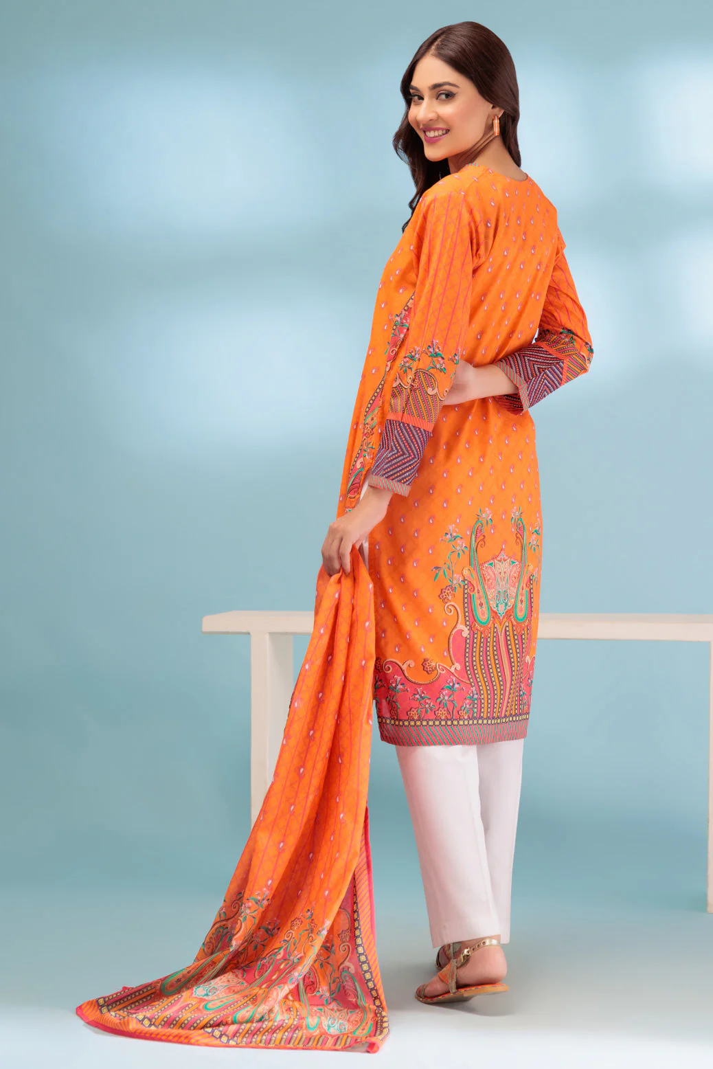 ORANGE-LAWN-2 PIECE (BSAS232P04) - Image 4