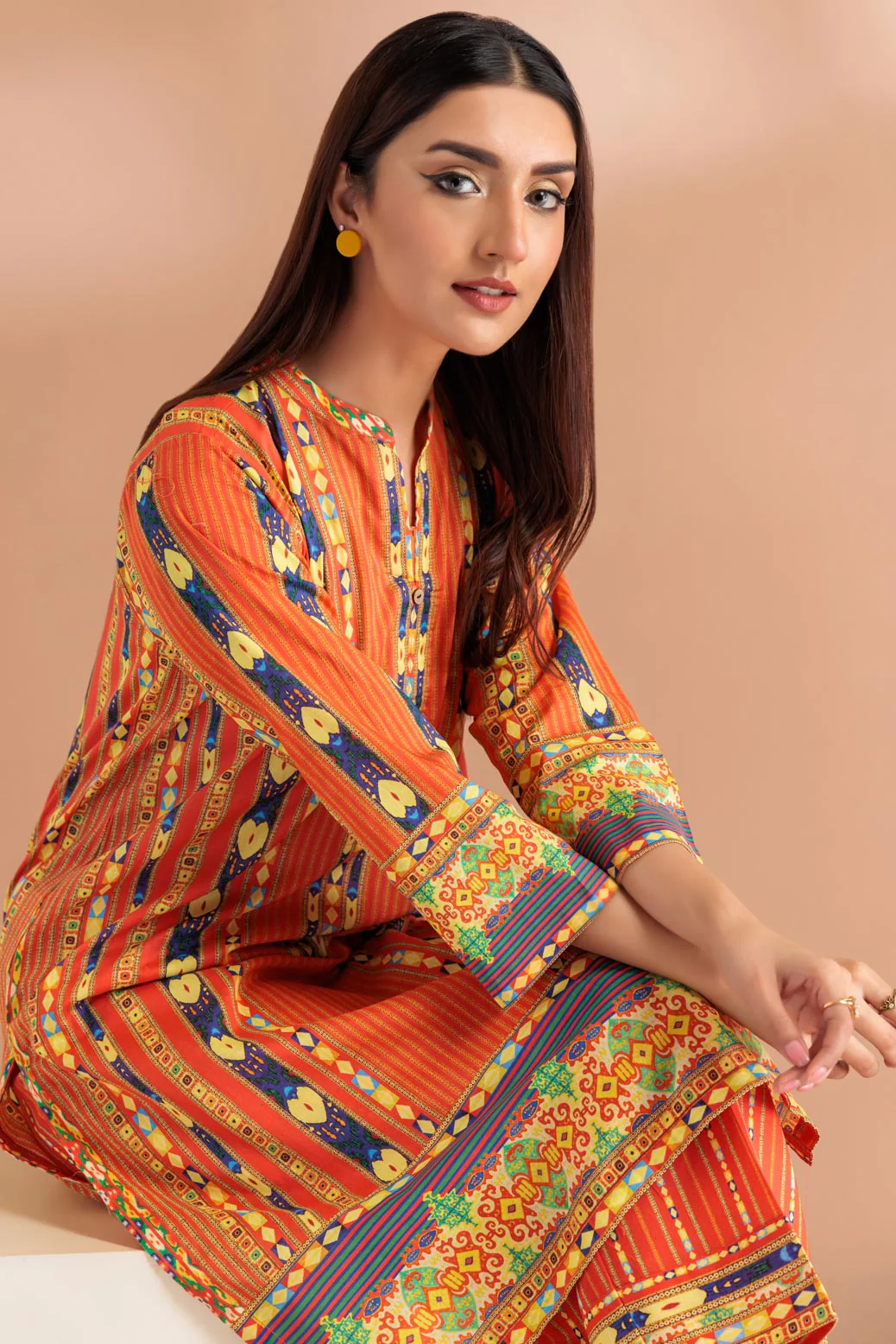 ORANGE-LAWN-2 PIECE (SA2242P01) - Image 2