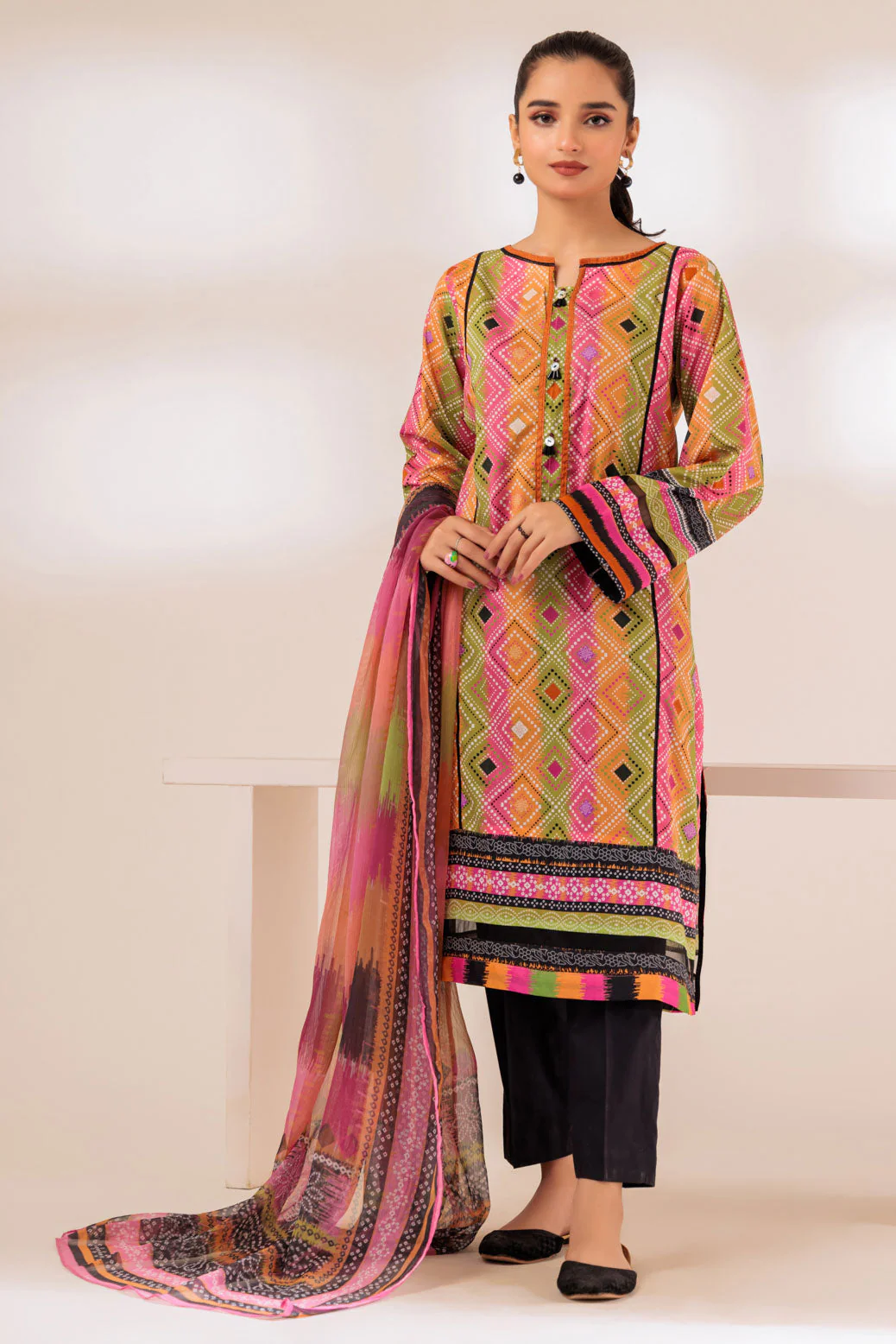 ORANGE-LAWN-2 PIECE (SAS232P01) - Image 2