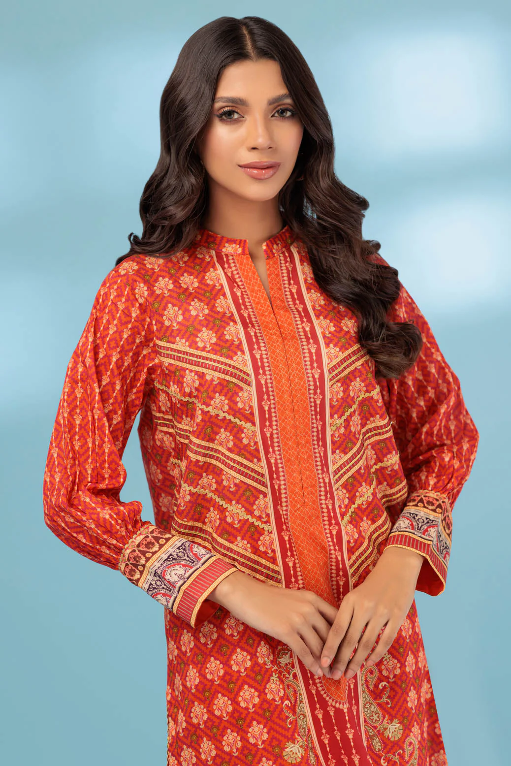 ORANGE-LAWN-2 PIECE (SSS232P40) - Image 2