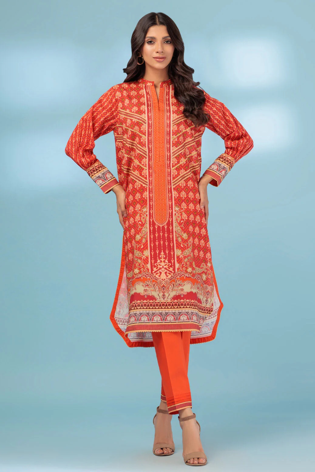 ORANGE-LAWN-2 PIECE (SSS232P40) - Image 3