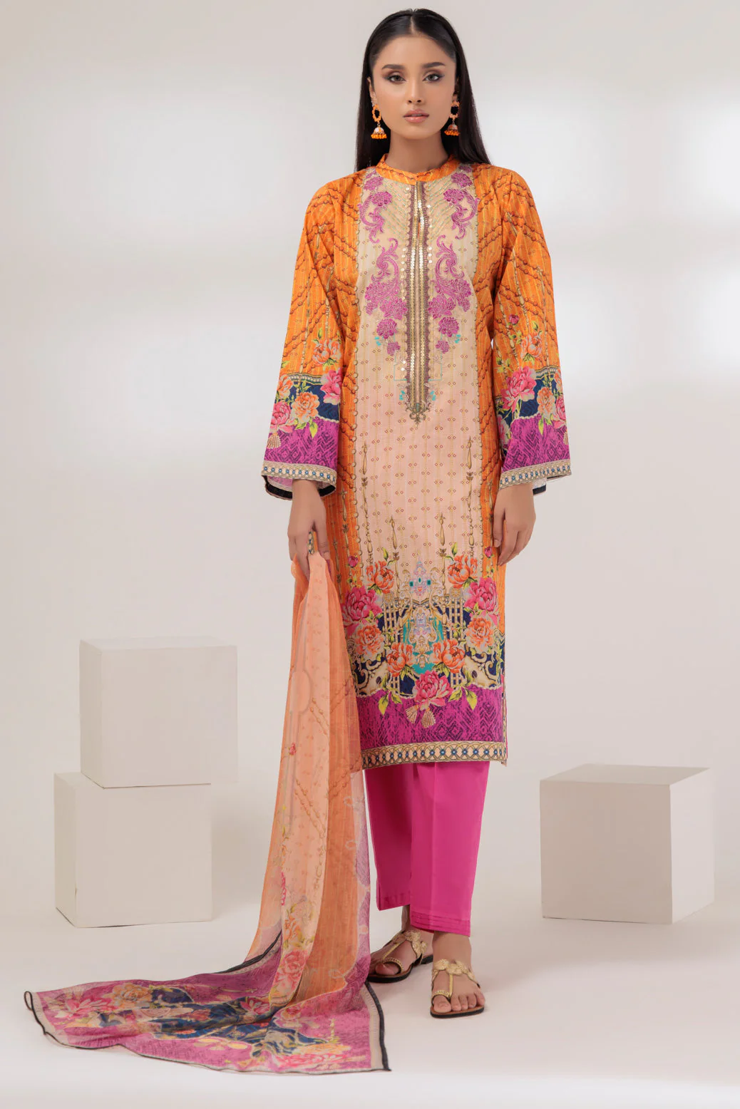 ORANGE-LAWN-3 PIECE (SSS233P81) - Image 2