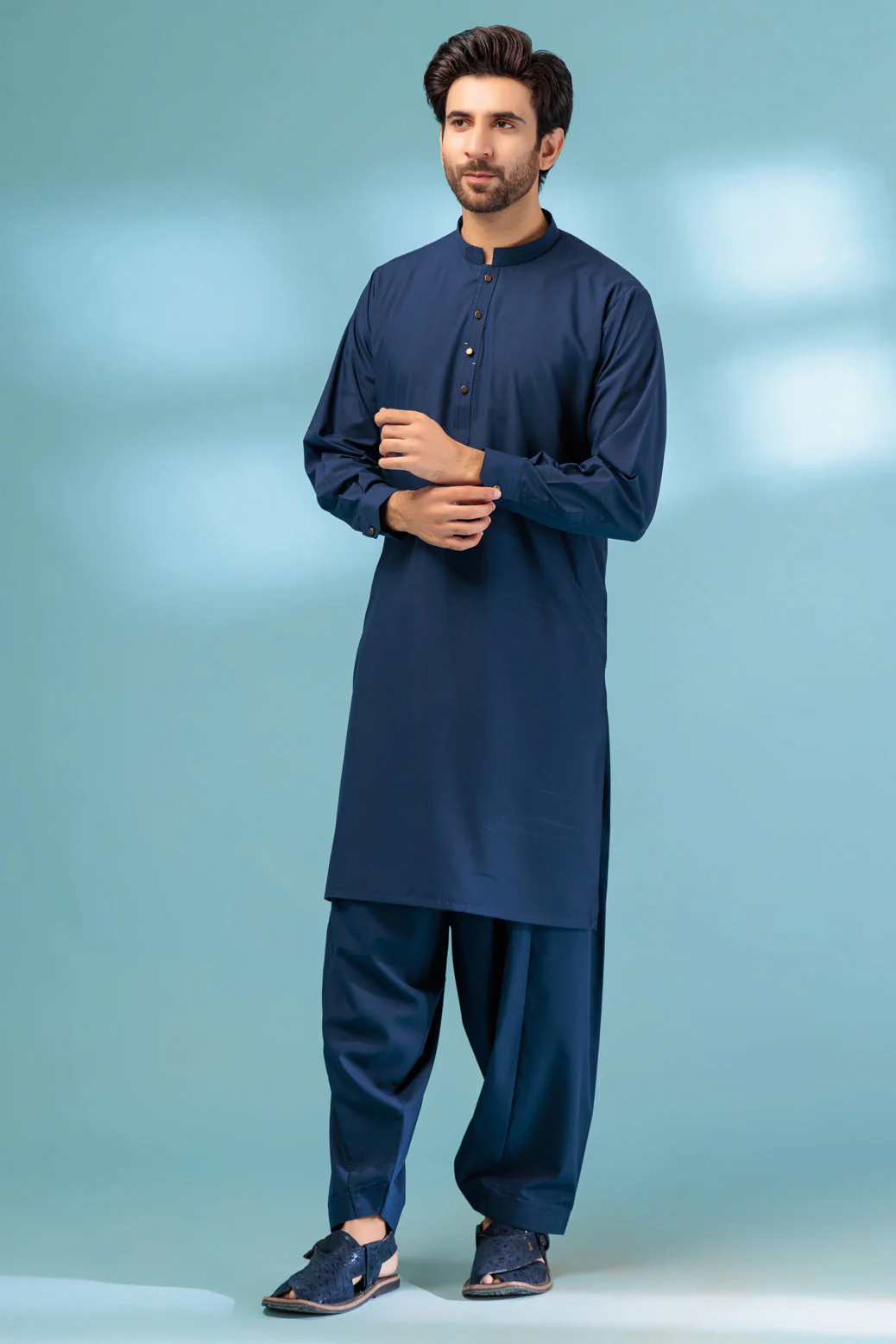OXFORD-BLENDED-KURTA SHALWAR - (KSRB23-017) - Image 5