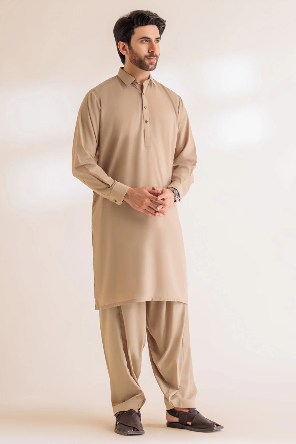 OYESTER-BLENDED-KURTA SHALWAR - (KSRS24-010) - Image 4