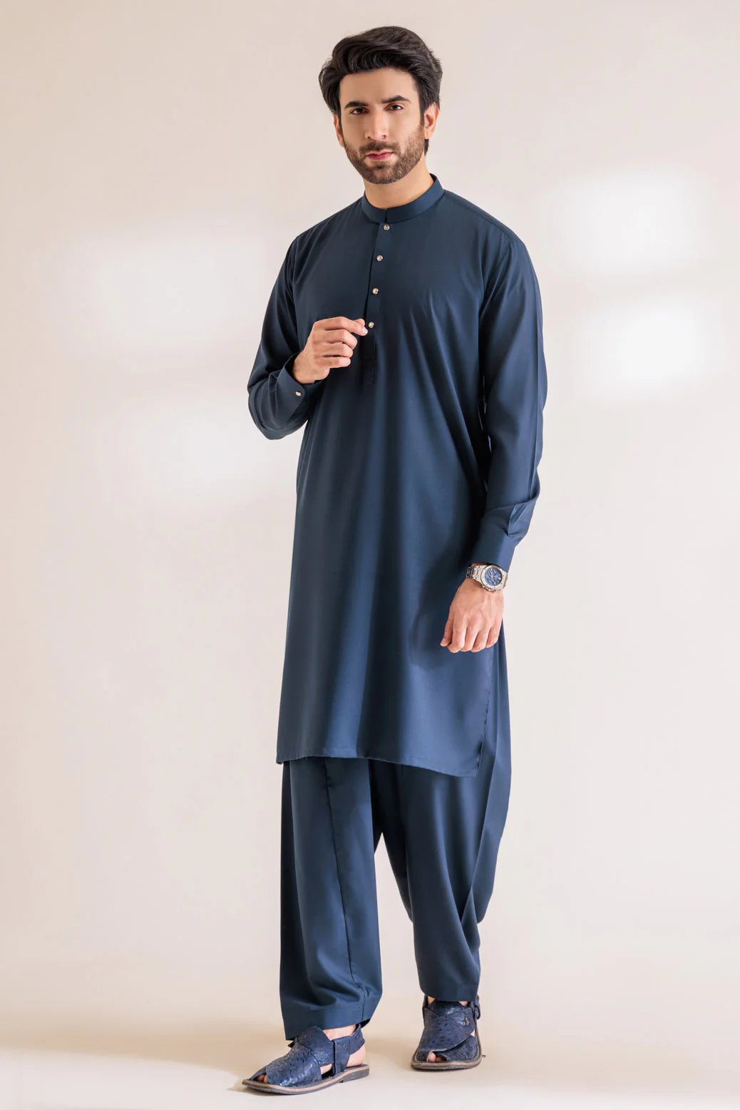 P-BLUE-BLENDED-SHALWAR SUIT - (GSBW23-041) - Image 3