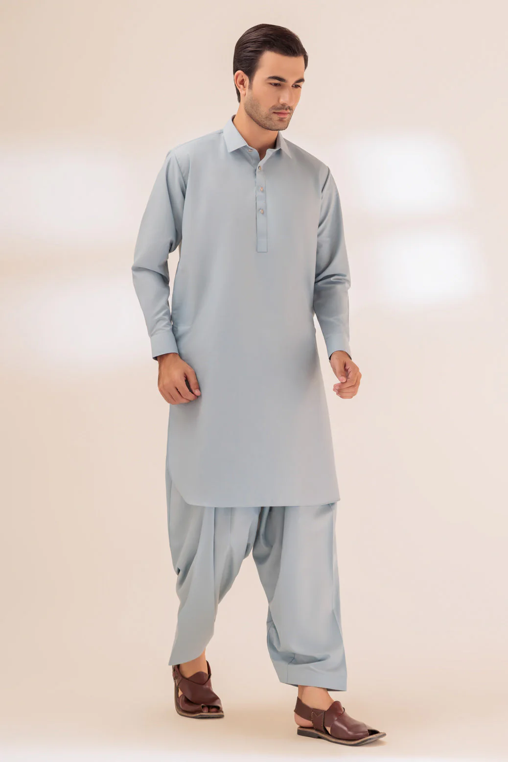 P-BLUE-BLENDED-SHALWAR SUIT - (GSSW23-040) - Image 3
