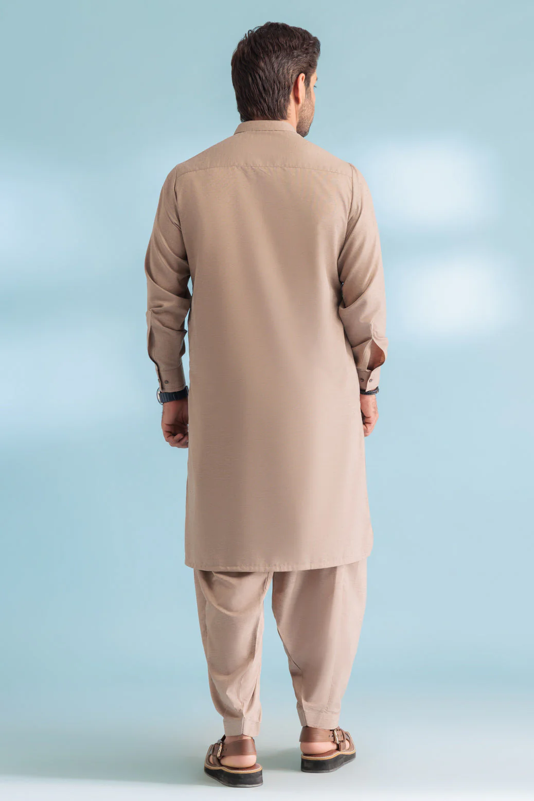 P-KHAKI-BLENDED-KURTA SHALWAR - (KSRW23-013) - Image 5
