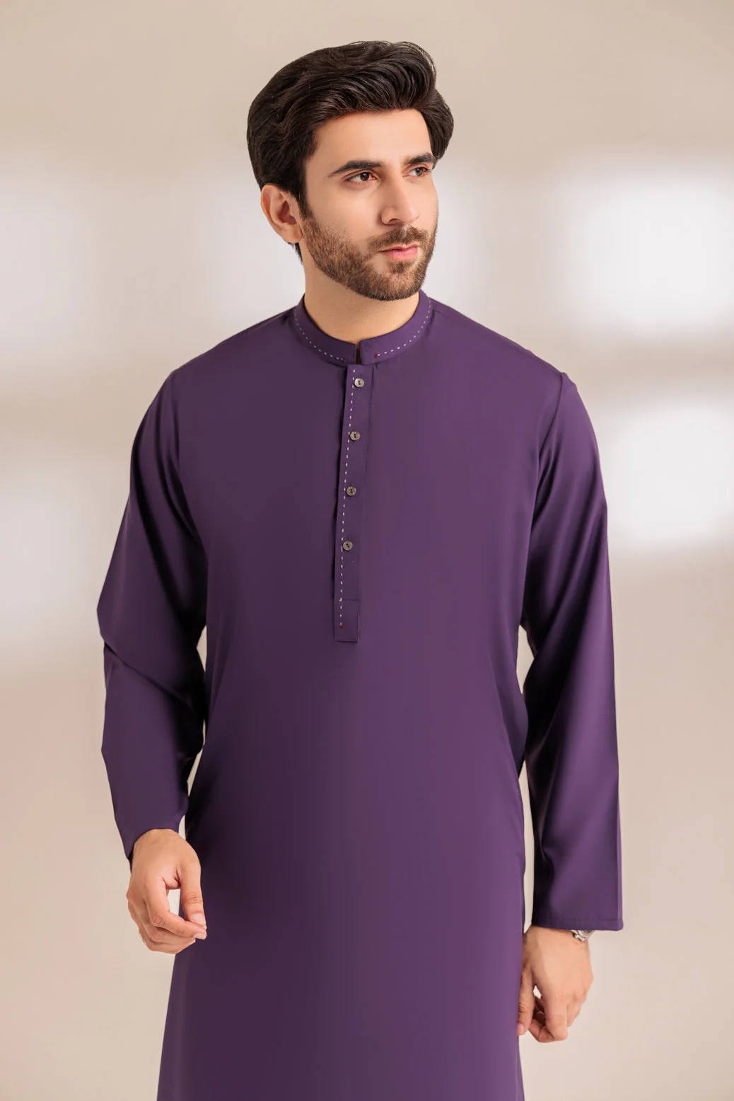 P-PURPLE-BLENDED-KURTA SHALWAR - (KSRS23-099) - Image 2
