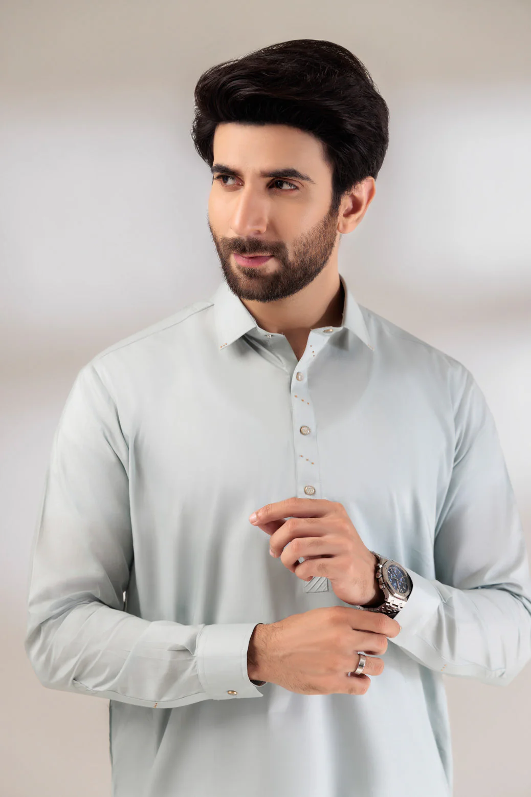 P-SMOKE-BLENDED-SHALWAR SUIT - (GSSR24-023) - Image 4