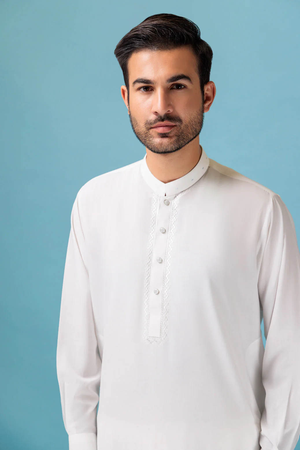 P-WHITE-BLENDED-KURTA SHALWAR - (KSRB23-002) - Image 2