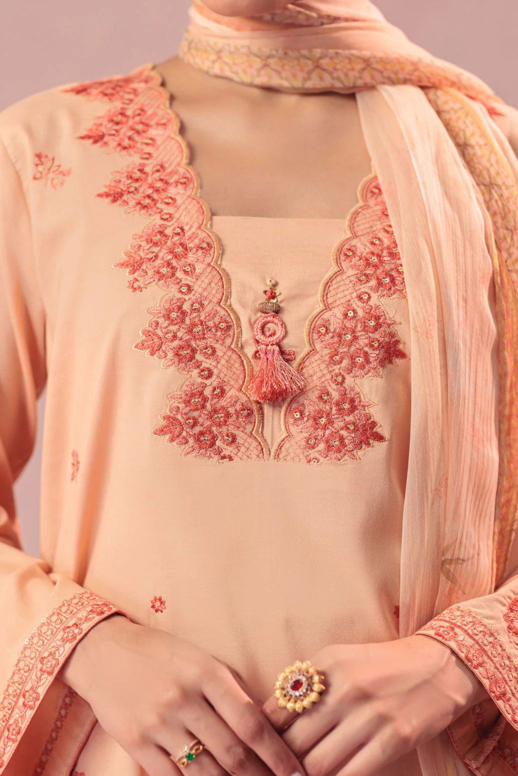 PEACH-CAMBRIC-3 PIECE (1S24B3P001) - Image 2