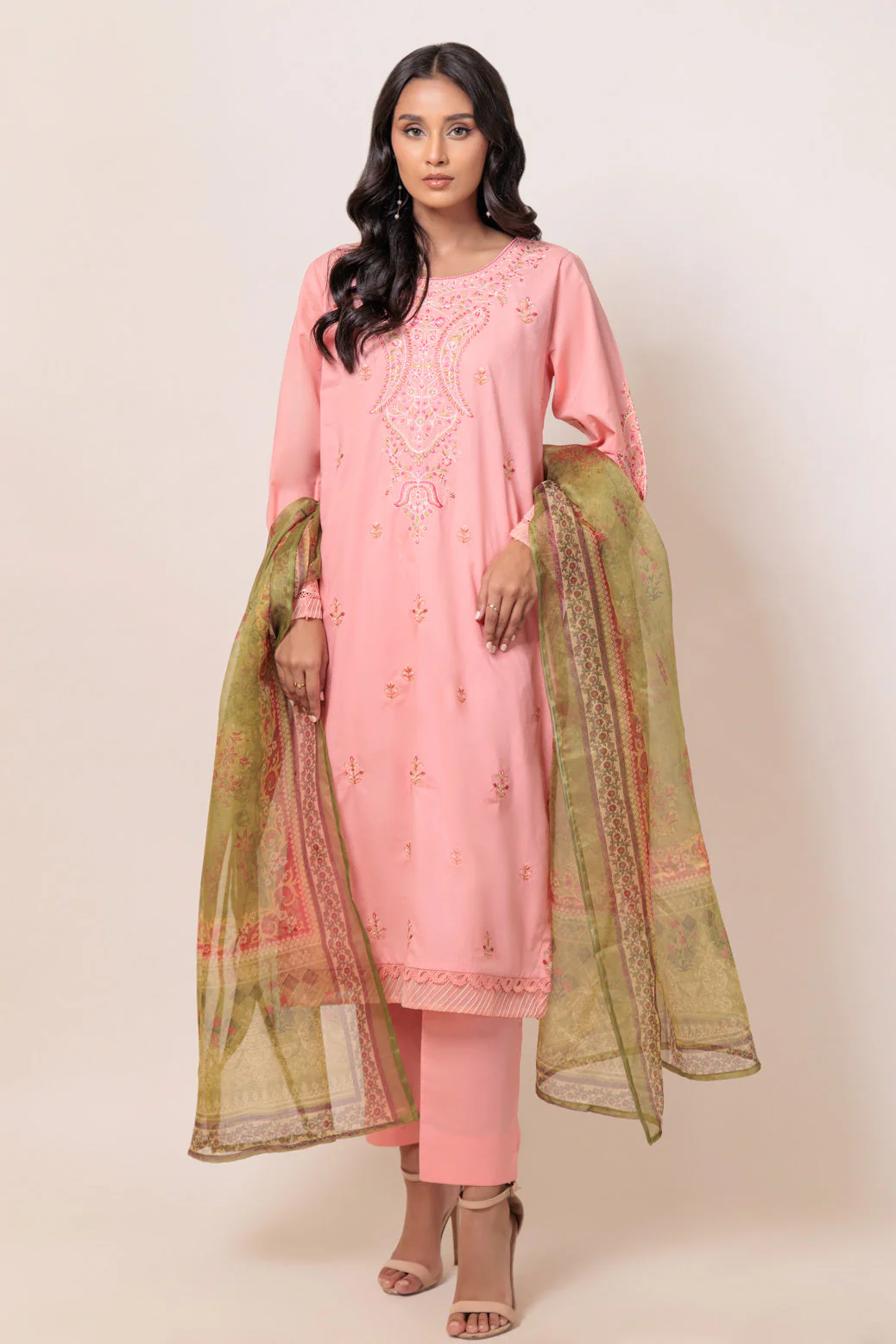 PEACH-CAMBRIC-3 PIECE (BPS5243P38) - Image 2