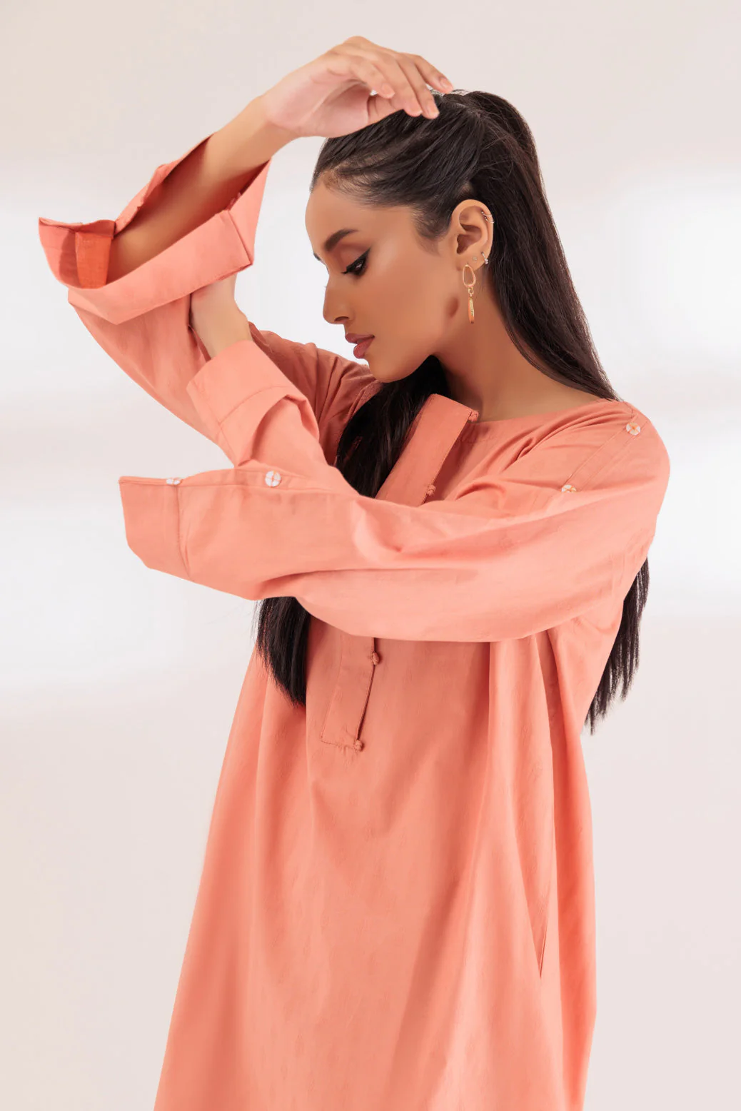 PEACH-JACQAURD-2 PIECE (SRLS232P20) - Image 3