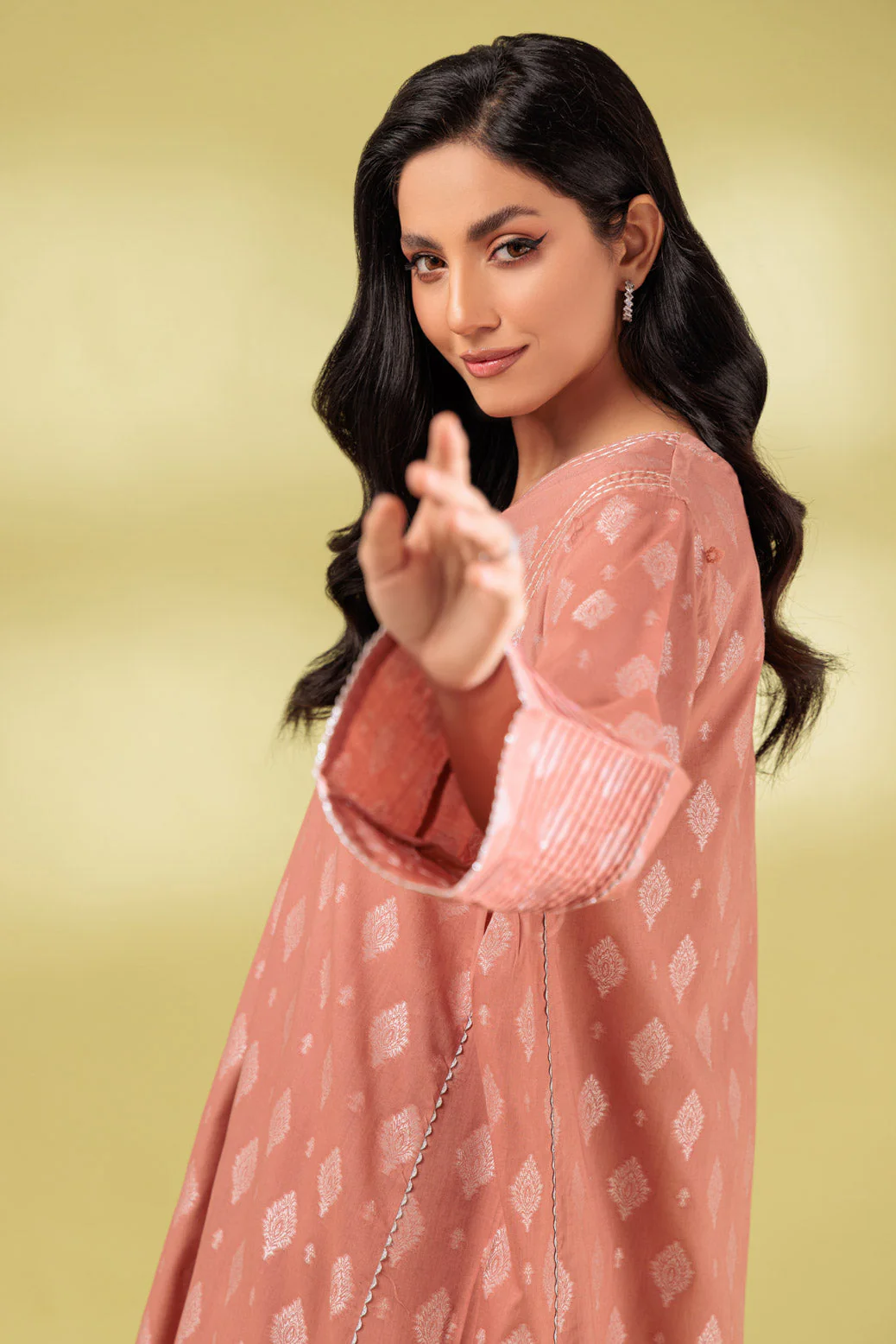 PEACH-JACQUARD-2 PIECE (SAS232P33) - Image 2