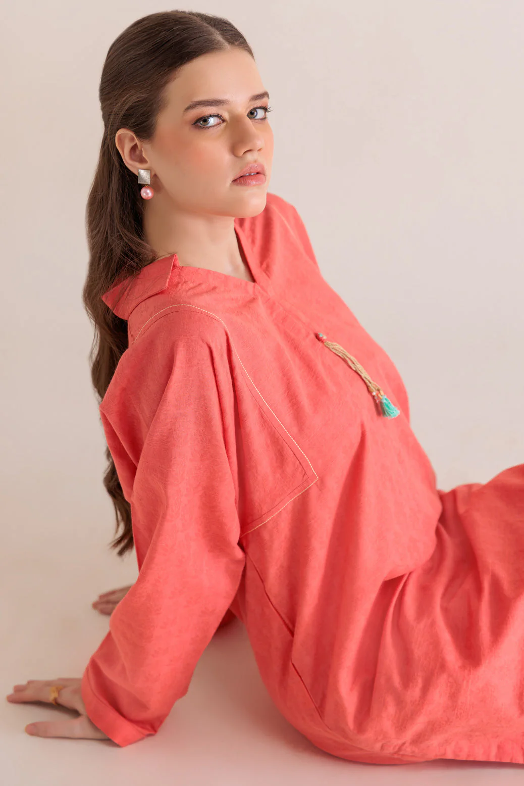 PEACH-JACQUARD-2 PIECE (WS6232P24) - Image 2