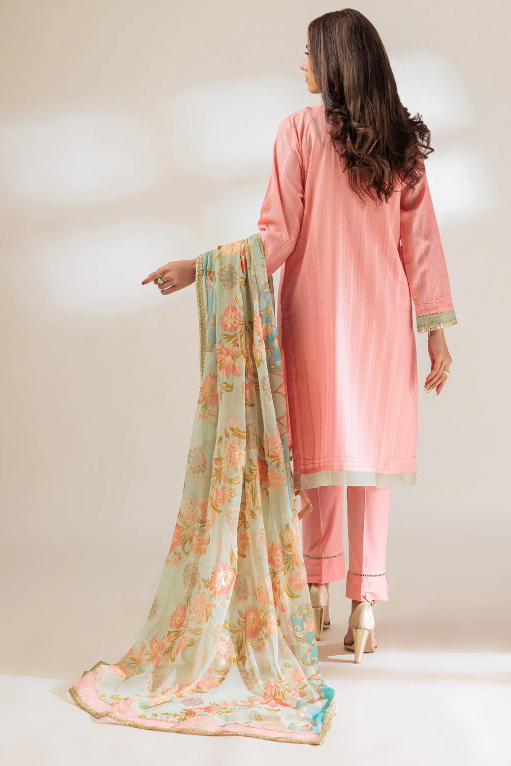 PEACH-JACQUARD-3 PIECE (BSHS233P22) - Image 4