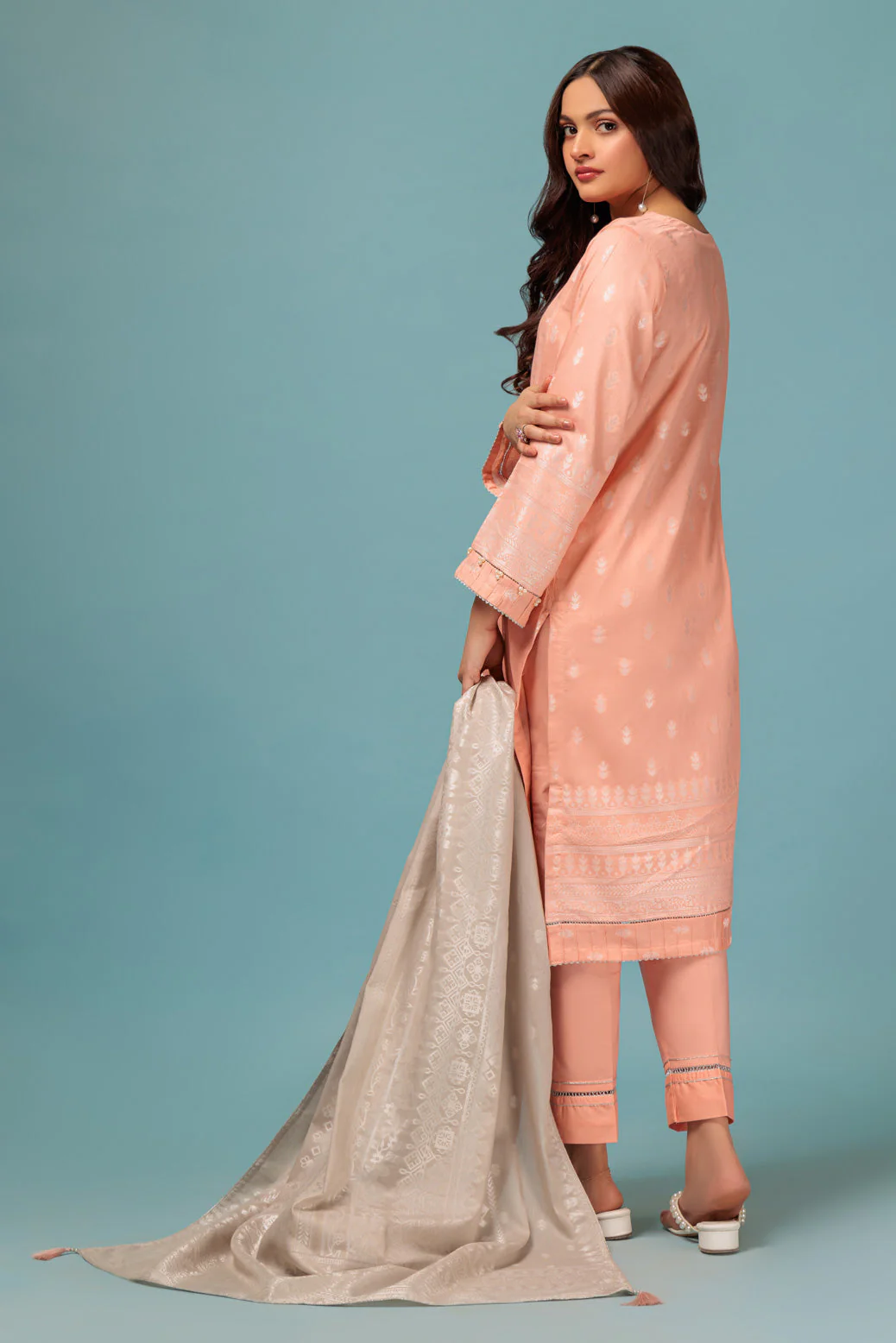 PEACH-JACQUARD-3 PIECE (JAS233P29) - Image 4