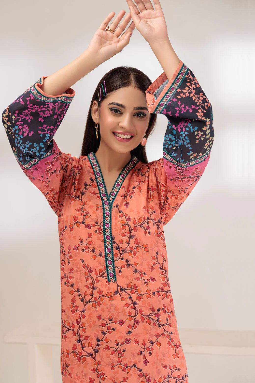 PEACH-LAWN-2 PIECE (BSAS232P35) - Image 2