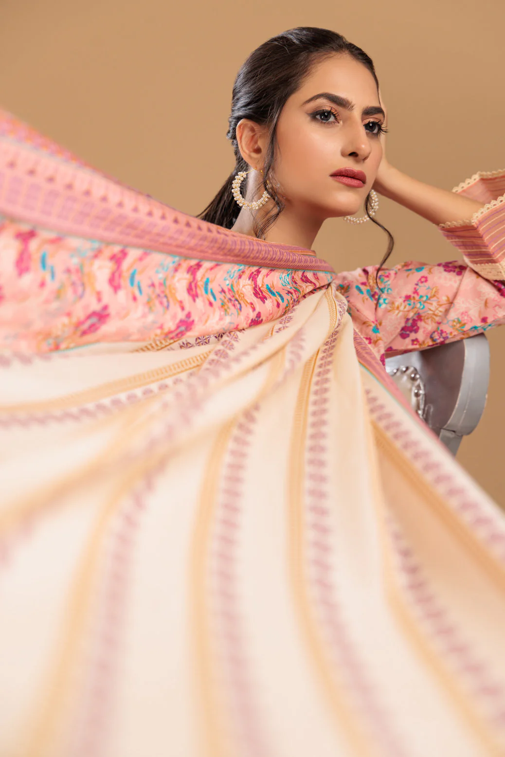 PEACH-LAWN-2 PIECE (SSS232P08) - Image 2