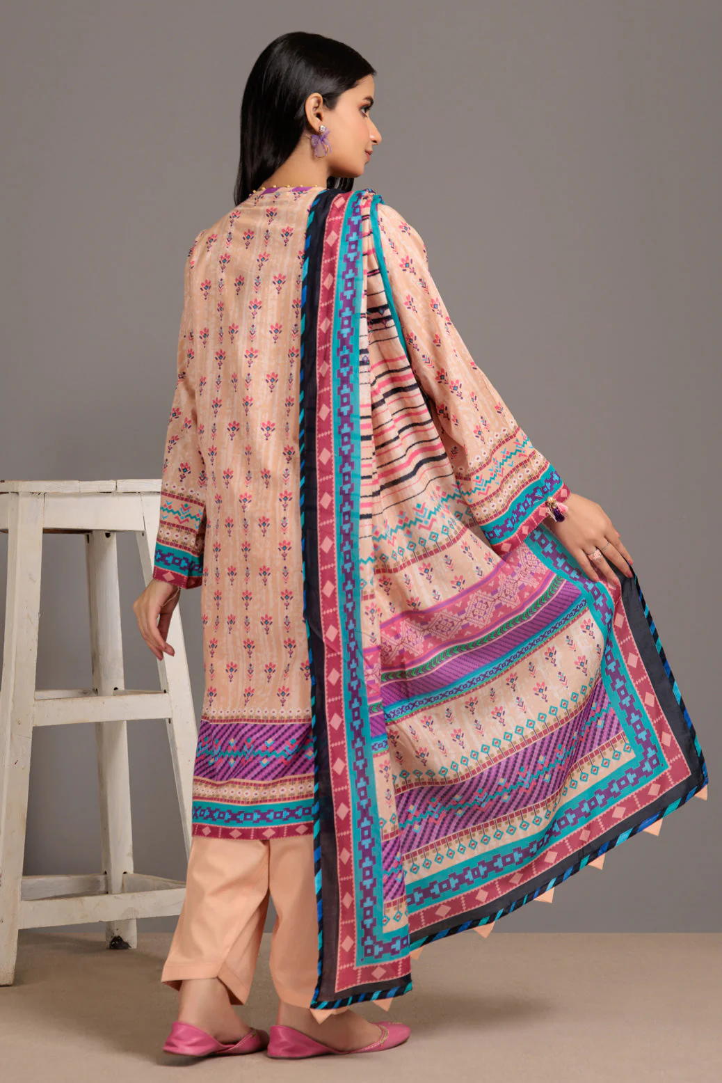 PEACH-LAWN-3 PIECE (SRS233P12) - Image 4