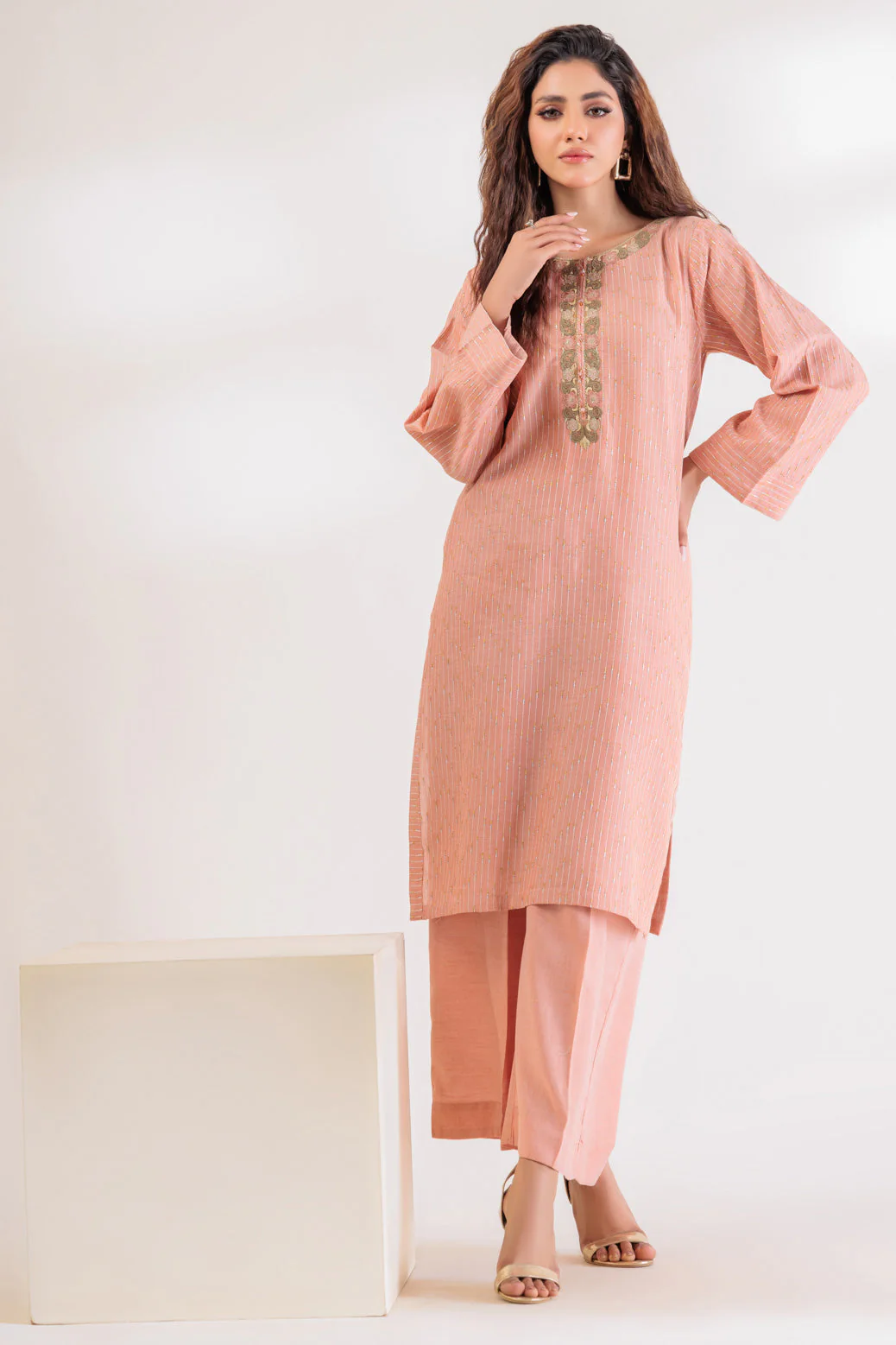 PEACH-LUREX-2 PIECE (SS6242P08) - Image 3