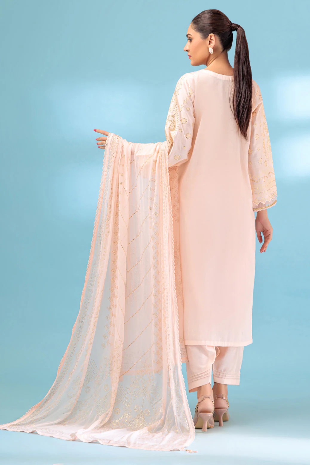 PEACH-VISCOSE-3 PIECE (BSHS233P03) - Image 2
