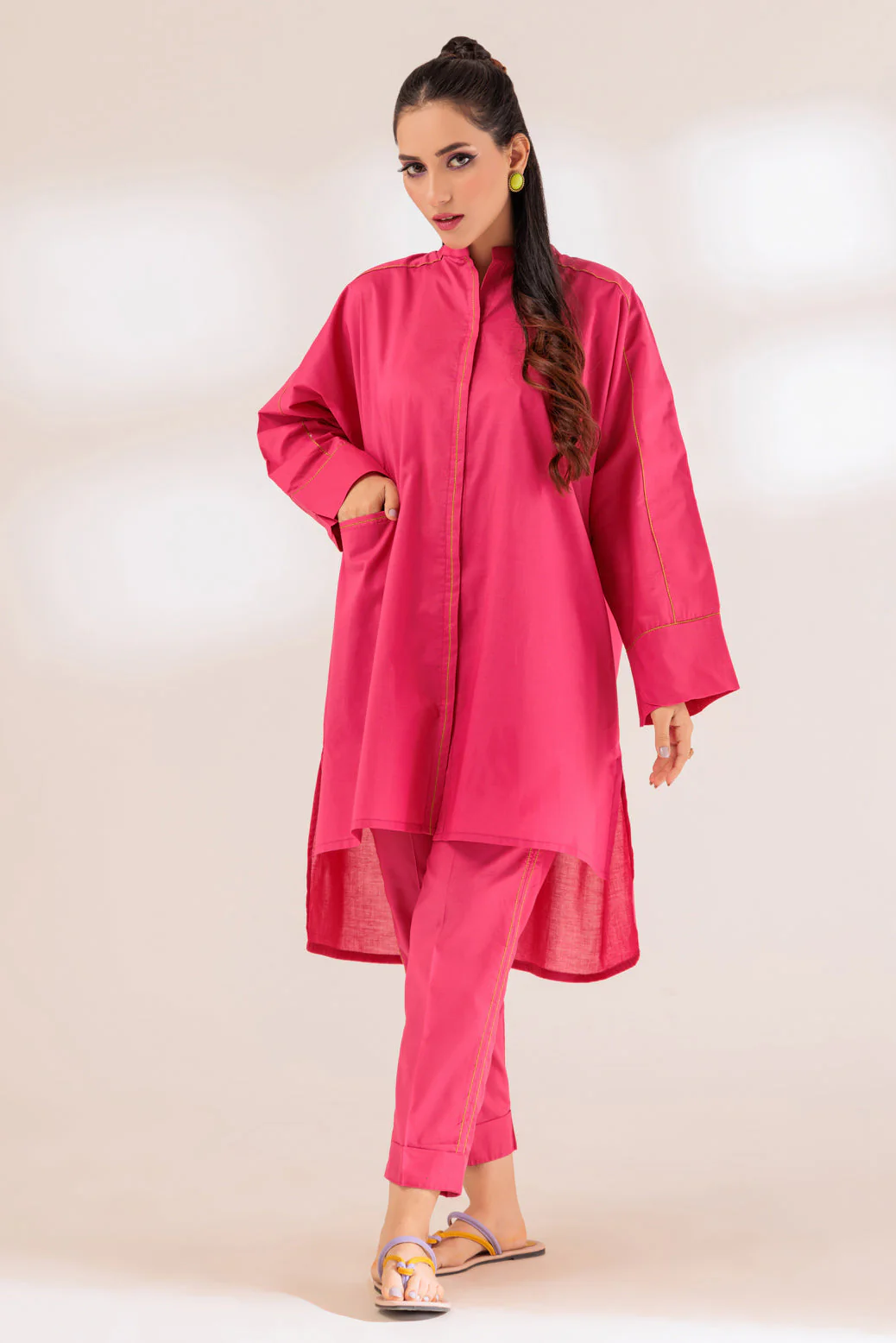 PINK-CAMBRIC-2 PIECE (BSAK232P02) - Image 3