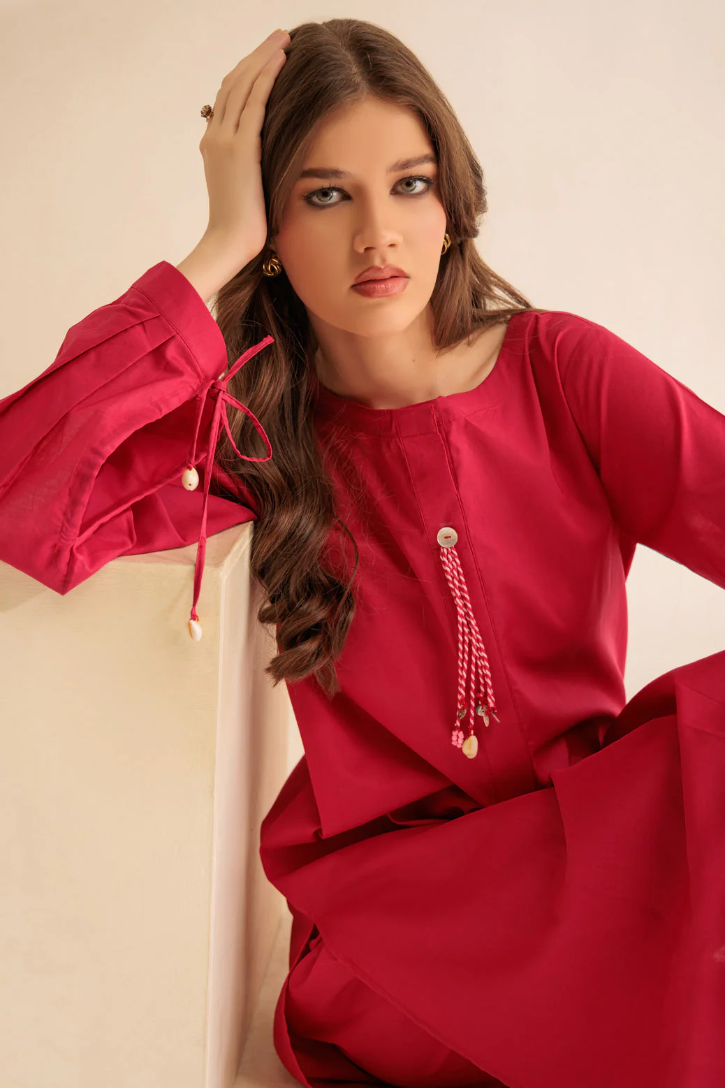 PINK-CAMBRIC-2 PIECE (SS1242P08) - Image 3