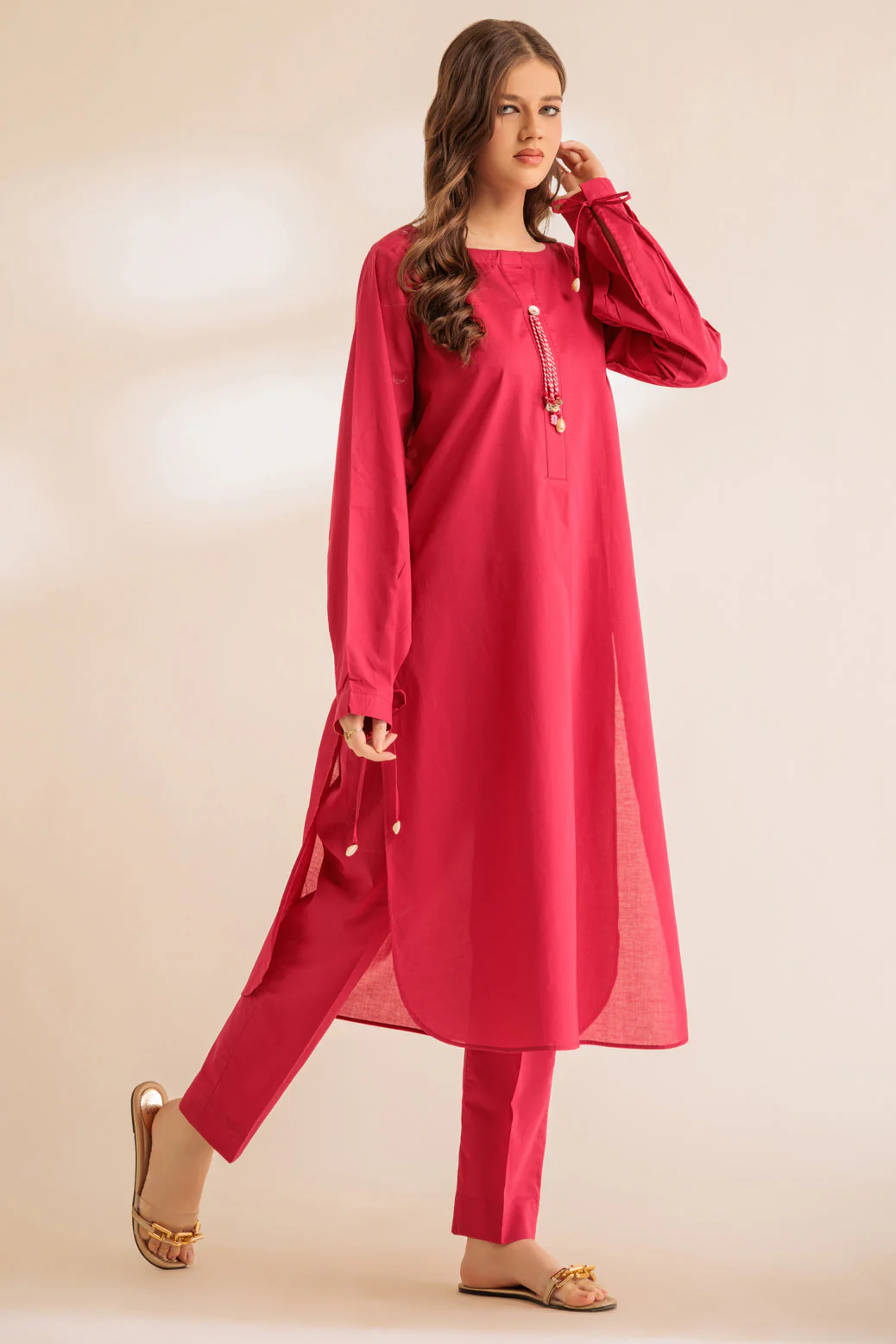 PINK-CAMBRIC-2 PIECE (SS1242P08) - Image 4