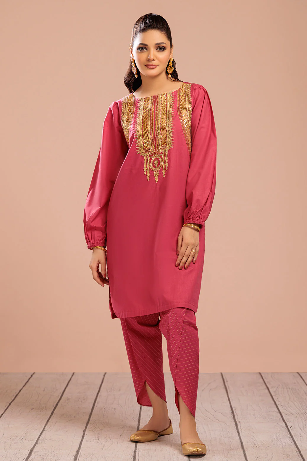 PINK-CAMBRIC-2 PIECE (SSS232P20) - Image 2