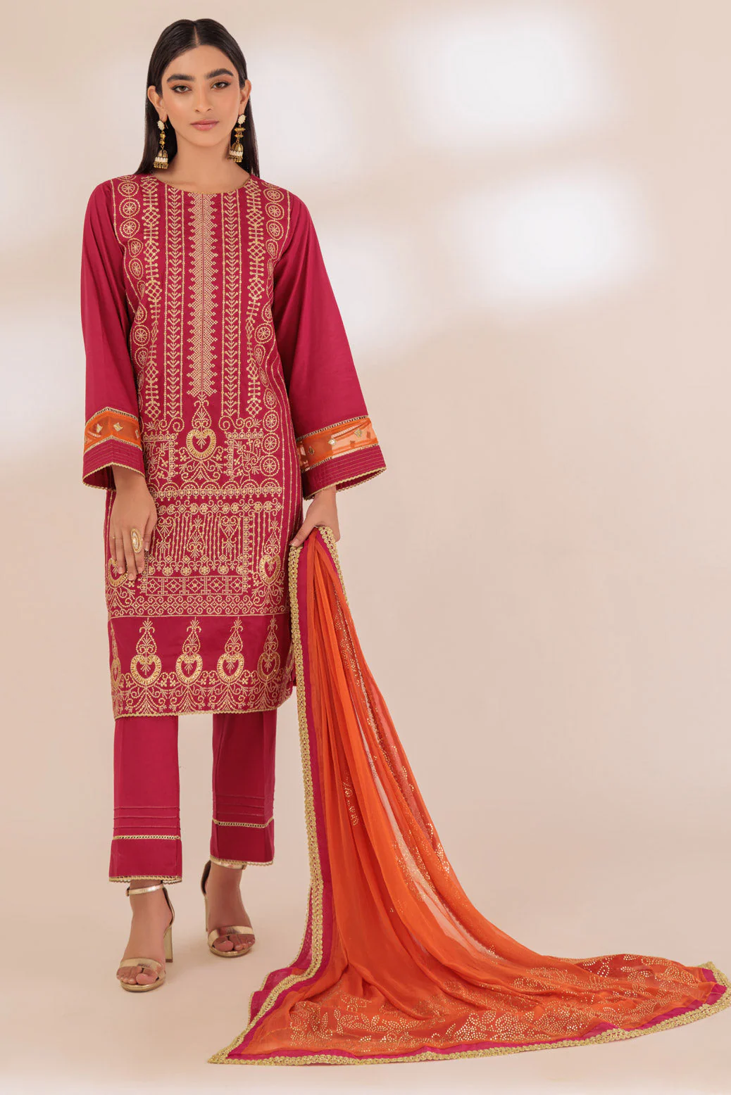 PINK-CAMBRIC-3 PIECE (BSHS233P12) - Image 2