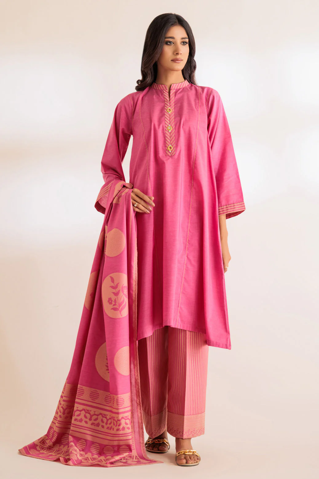 PINK-CHAMBRAY-3 PIECE (SS6243P10) - Image 4