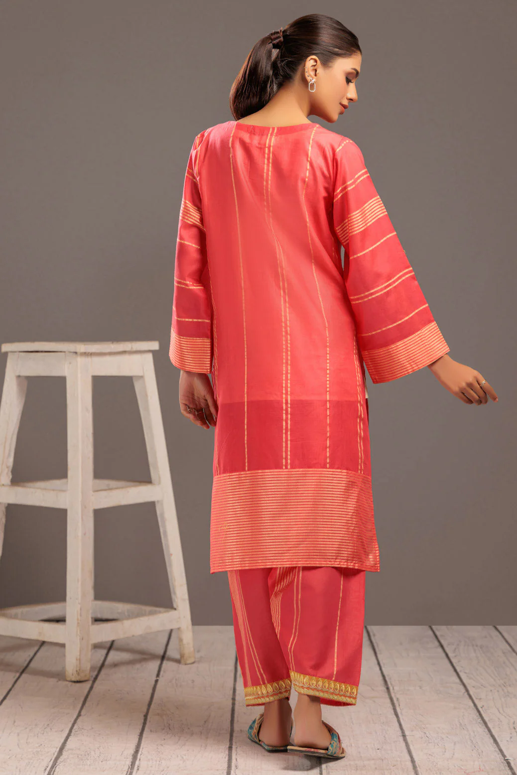 PINK-DOBBY-2 PIECE (SSS232P26) - Image 4