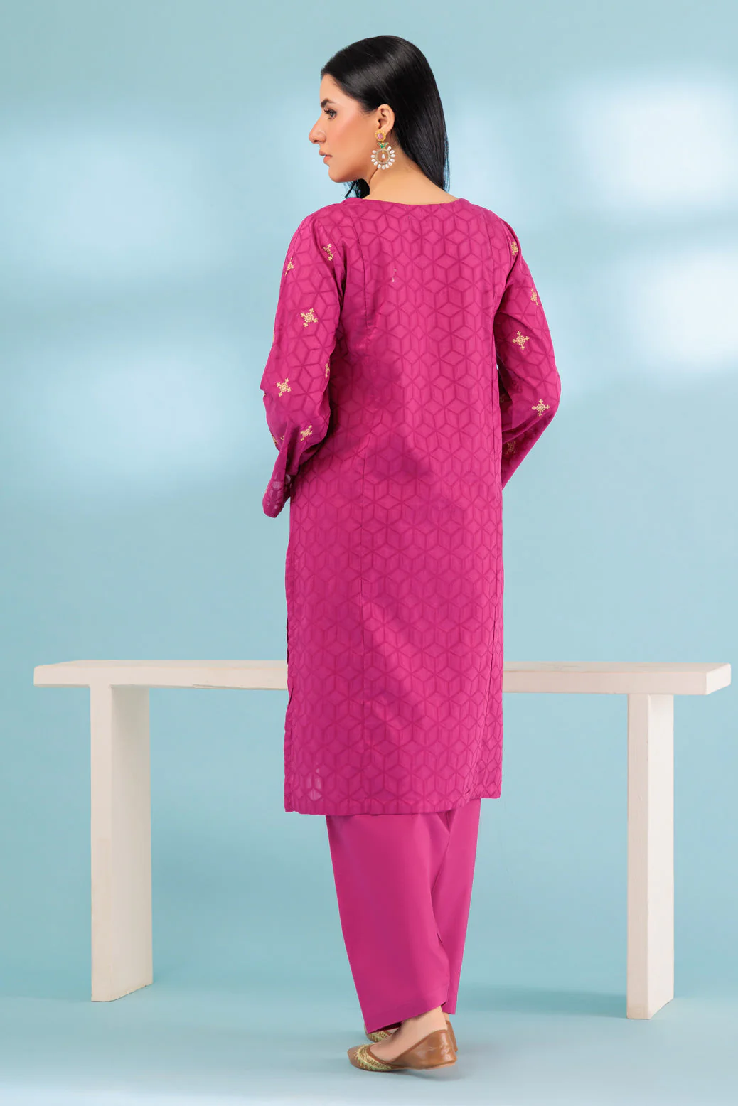 PINK-JACQUARD-2 PIECE (SRLS232P25) - Image 4