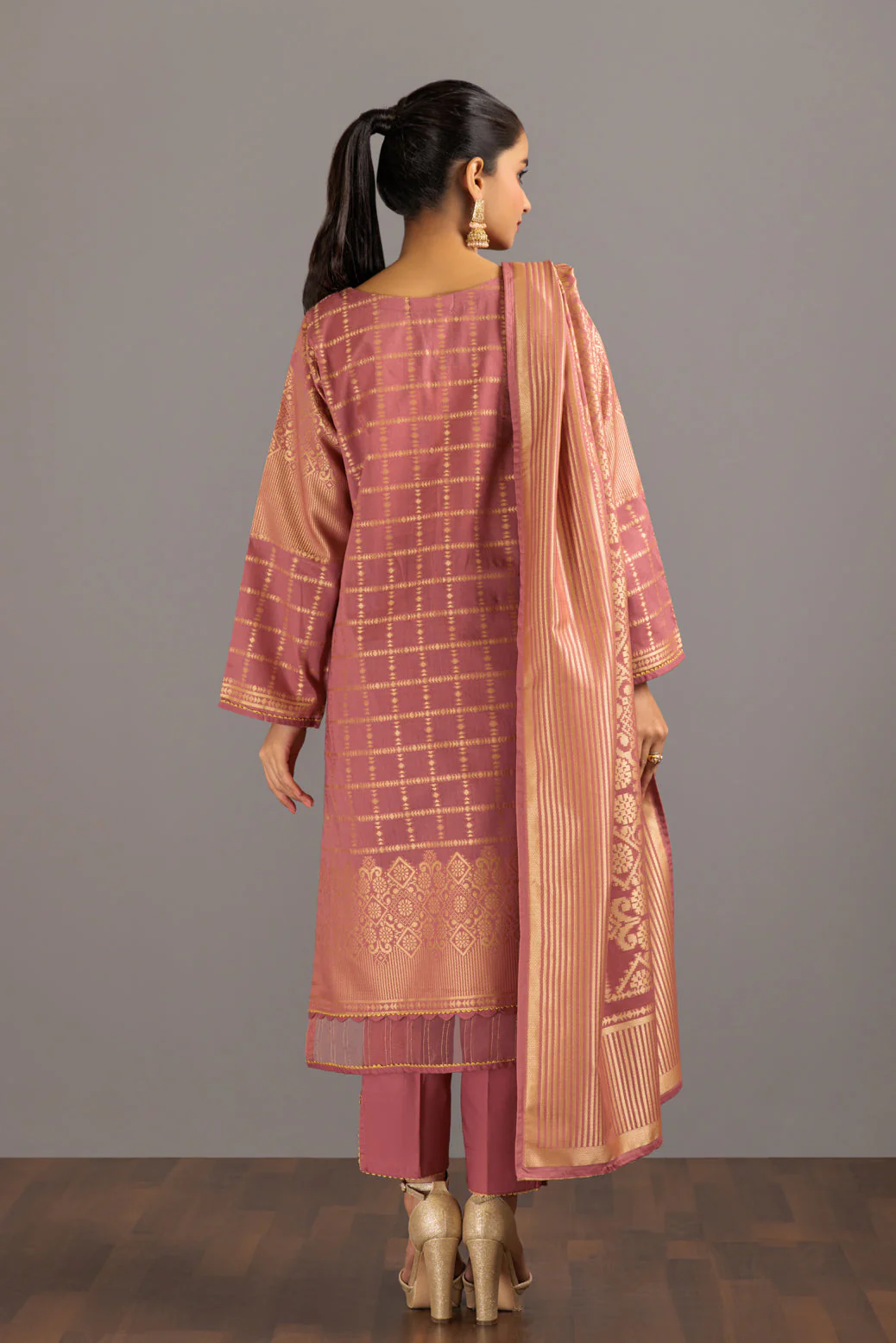 PINK-JACQUARD-3 PIECE (JAS233P17) - Image 4