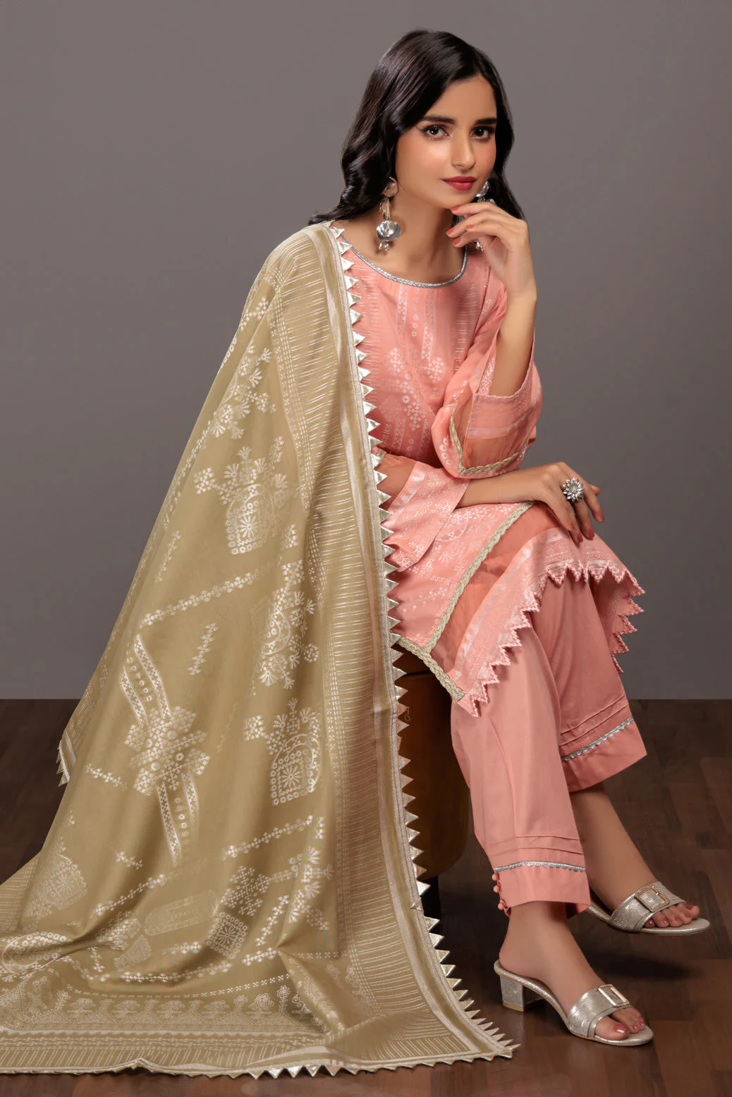 PINK-JACQUARD-3 PIECE (JHS233P07) - Image 3