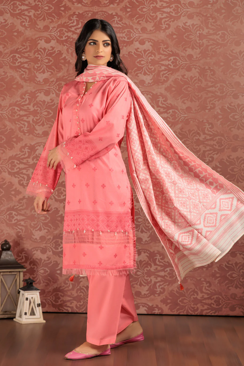 PINK-JACQUARD-3 PIECE (JRS233P01) - Image 4