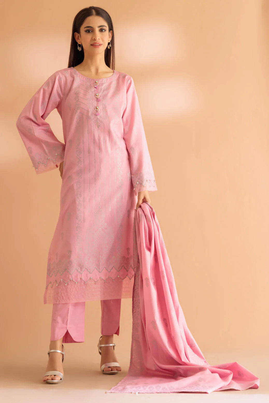 PINK-JACQUARD-3 PIECE (SJ1243P09) - Image 2