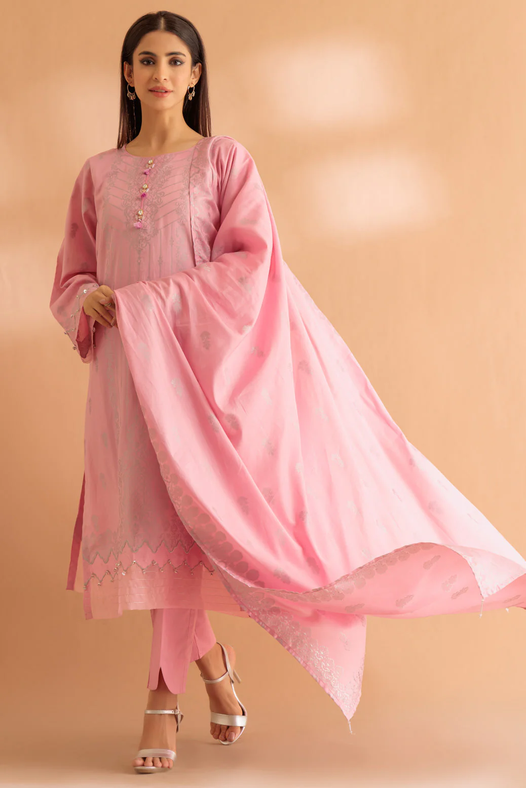 PINK-JACQUARD-3 PIECE (SJ1243P09) - Image 3
