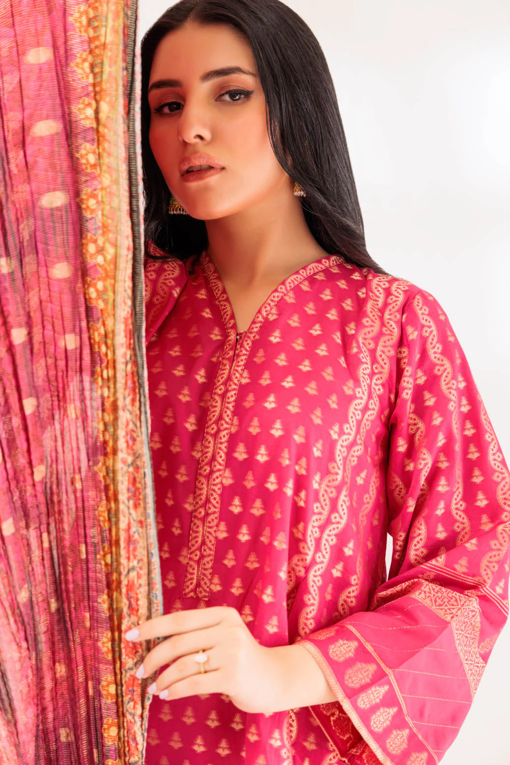 PINK-JACQUARD-3 PIECE (SSS233P80) - Image 2