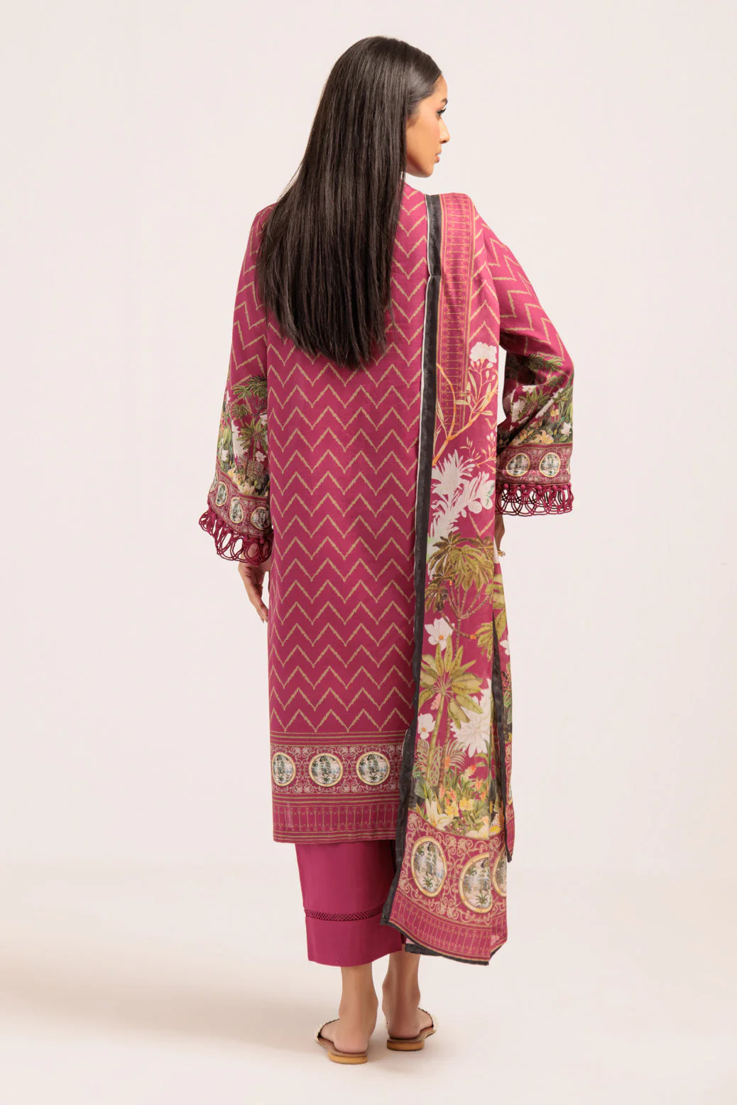 PINK-KHADDAR-3 PIECE (WS1243P02) - Image 5
