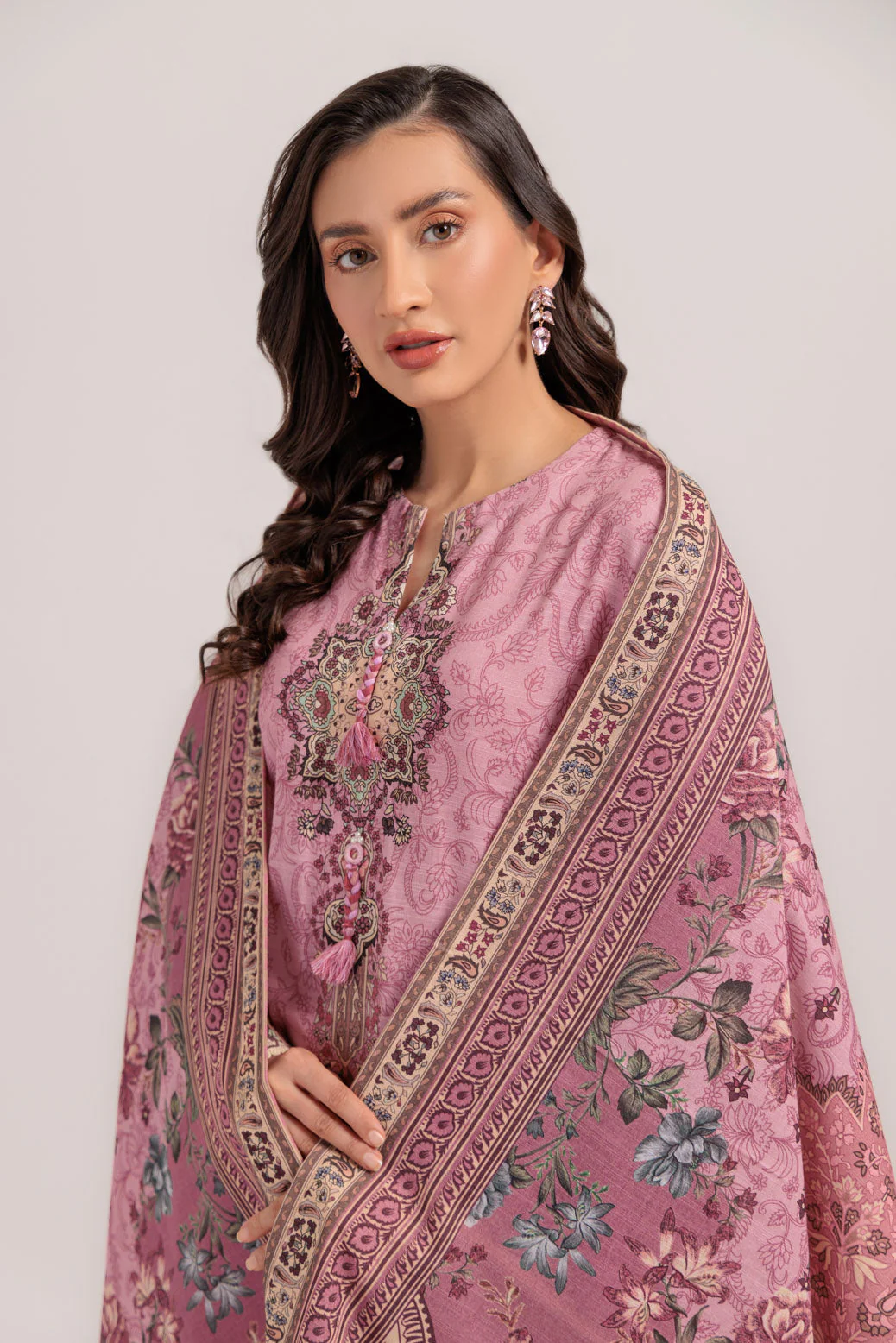 PINK-KHADDAR-3 PIECE (WS6243P99) - Image 4