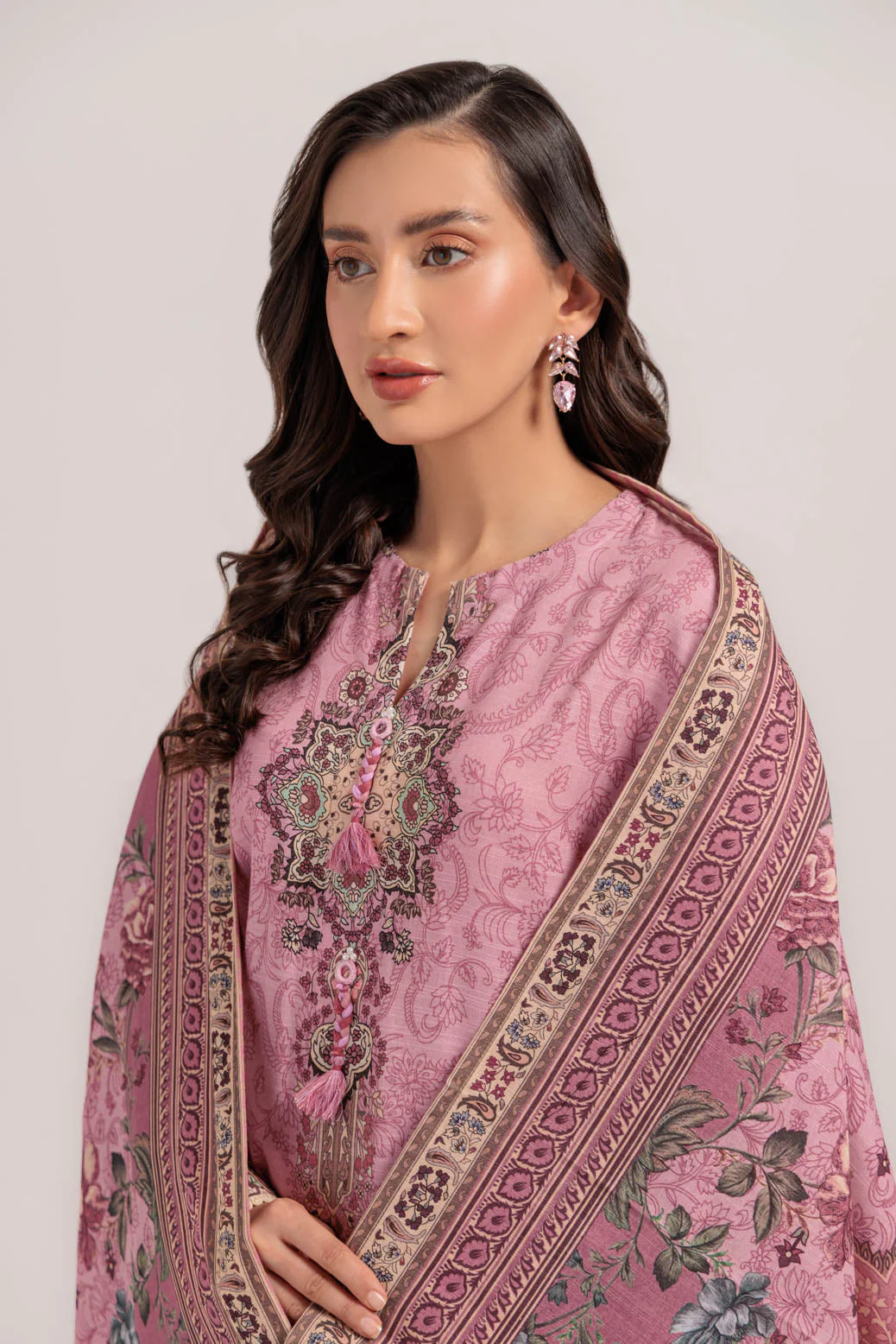 PINK-KHADDAR-3 PIECE (WS6243P99) - Image 5