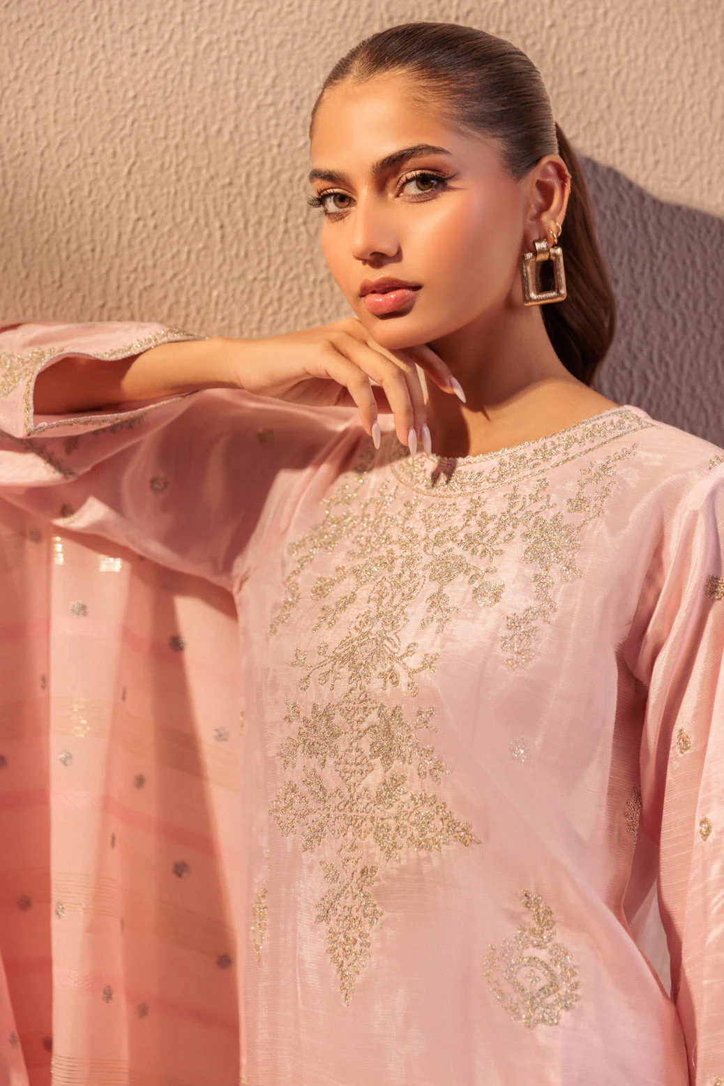 PINK-RAW SILK-3 PIECE (BS5243P07) - Image 3
