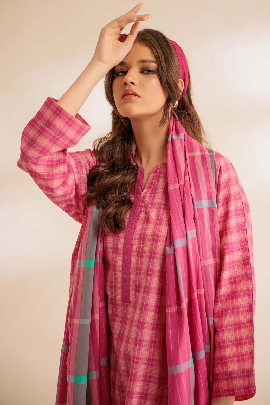 PINK-YARN DYED-3 PIECE (SS2243P103) - Image 4