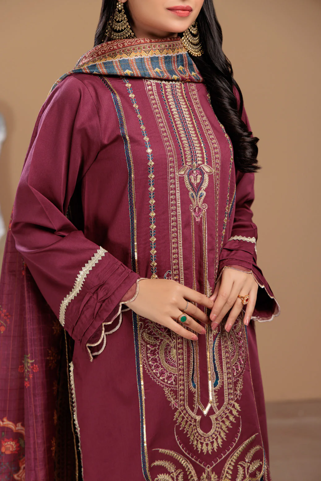 PLUM-CORDUROY-3 PIECE (HR3W223P03) - Image 3