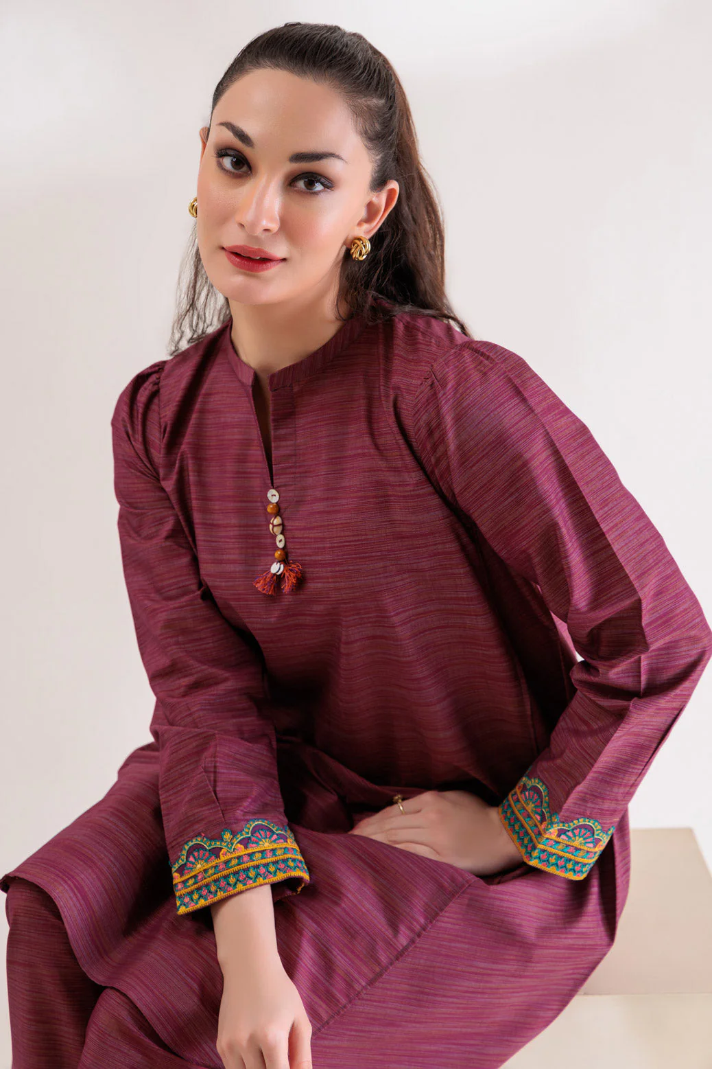 PLUM-DYED-2 PIECE (SSS232P09) - Image 3