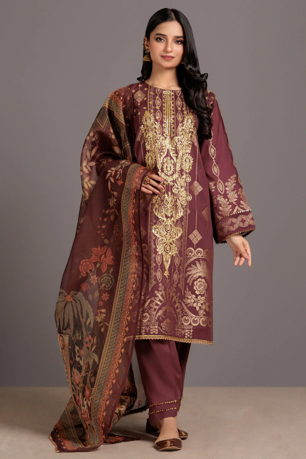 PLUM-JACQUARD-3 PIECE (BU1H223P01) - Image 2