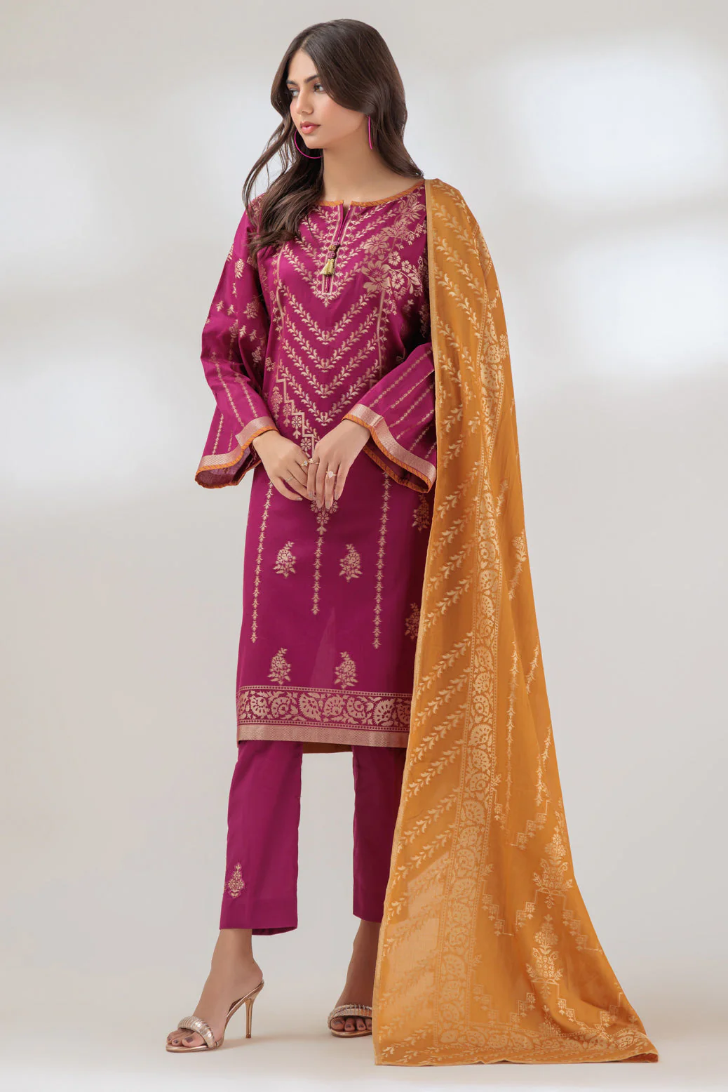 PLUM-JACQUARD-3 PIECE (PWJ1233P02) - Image 2