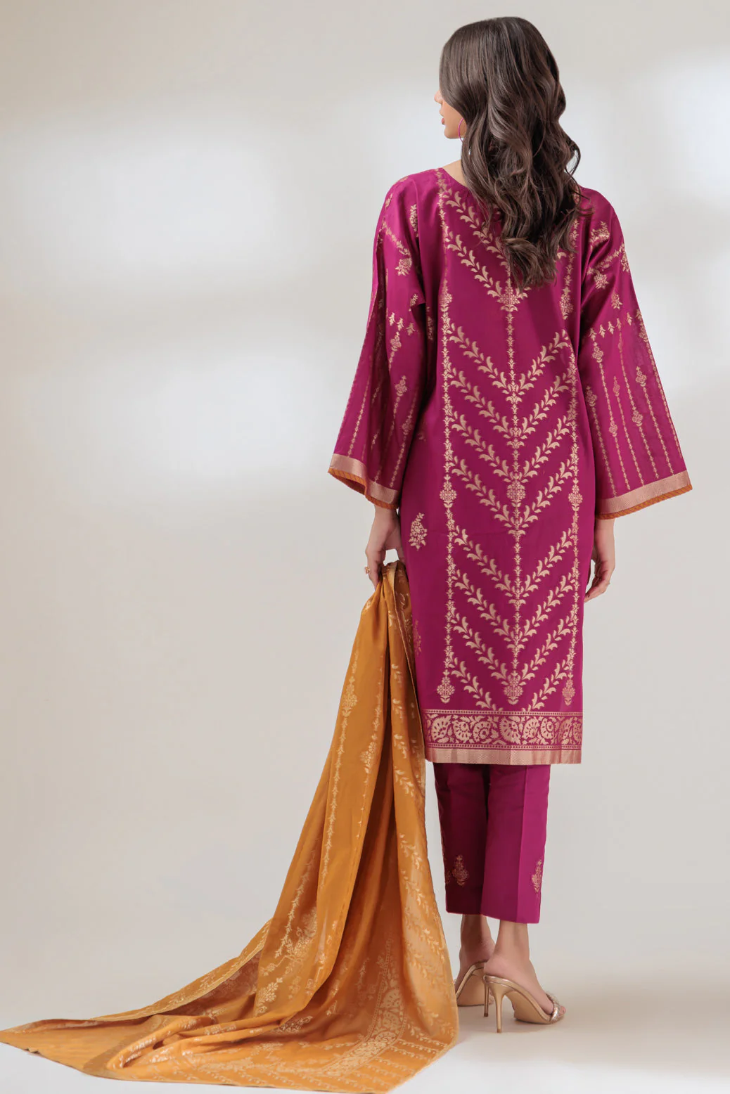 PLUM-JACQUARD-3 PIECE (PWJ1233P02) - Image 4